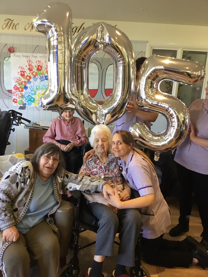 Ipswich care home helps resident celebrate her 105th birthday